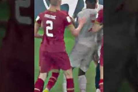 Big Fight 😡 Serbia and Switzerland in WorldCup #football #soccer #futbol #futebol #fight #fights