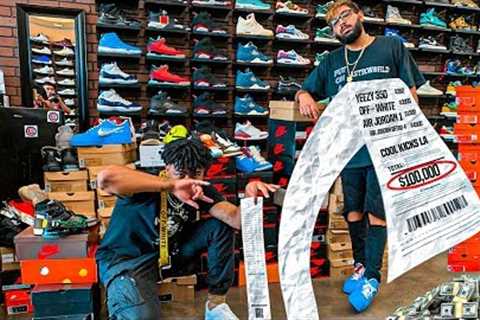 Millionaire Spends $100,000 Dollars on Shoe Shopping Spree!!!