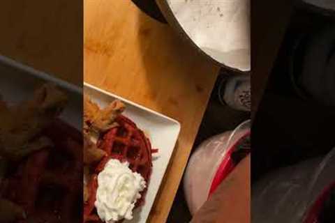 Fried Chicken Wings &amp; Red Velvet Waffles Lovers