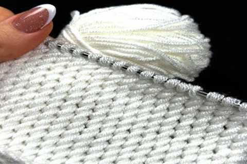 💥Everyone loves it!   knitting tutorial a beautiful pattern step by step pattern in  10 minutes