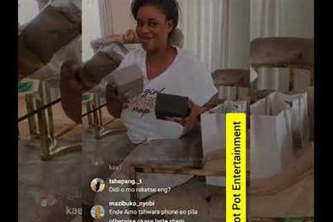 Dineo unboxes her birthday presents, is she disappointed?🤔 No gifts from fake friends? 😥
