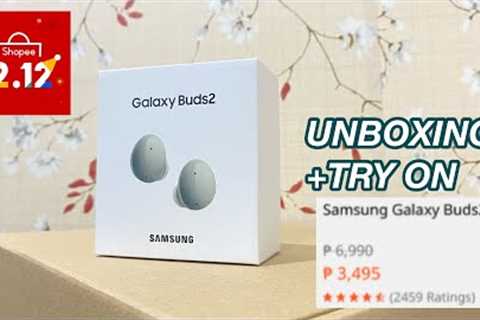 Shopee 12.12 Gift Idea | Samsung Galaxy Buds 2 Casual Unboxing Philippines