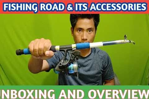 Hunting Hobby Fishing Spinning Rod, Reel, Accessories Complete Combo : Unboxing And Overview
