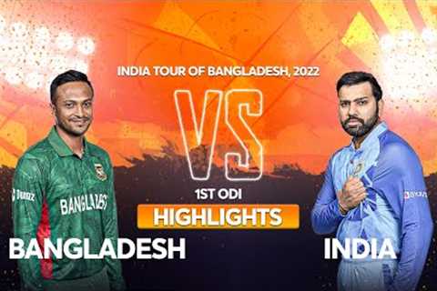 Bangladesh vs India Highlights || 1st ODI || India tour of Bangladesh 2022