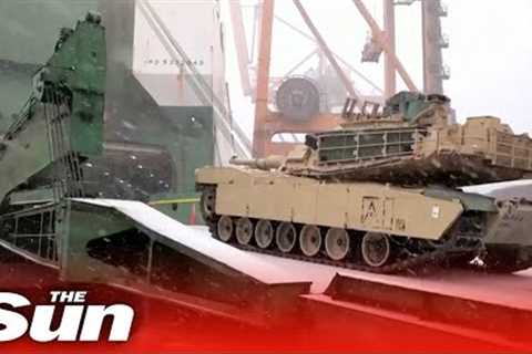 US military equipment arrives in Polish port