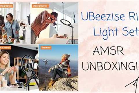 ASMR UNBOXING- UBeesize Ring Light Set from Amazon | Girl in the city
