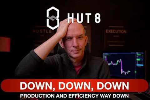 BITCOIN, MARKET, MINERS ALL DOWN TODAY. HUT 8 DOWN ON BTC PRODUCTION AND EFFICIENCY FOR NOVEMBER!