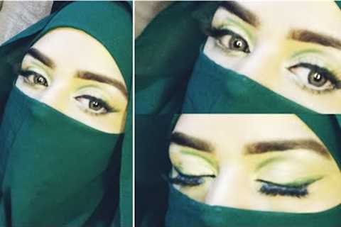 green 💚. silver shimmer cut crease eye makeup tutorial makeup💄by @learningwithifzshi do subscribe