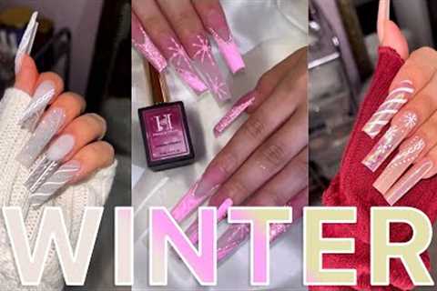 ✨271✨ 10+ Winter Christmas  Acrylic Nail Art Designs Tutorial Ideas