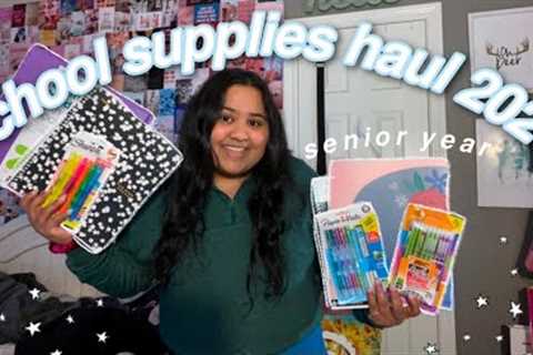back to school supplies shopping haul 2021: senior year
