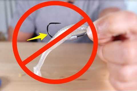 Simple Hack To Stop Soft Plastic Fishing Lures Sliding Down The Hook