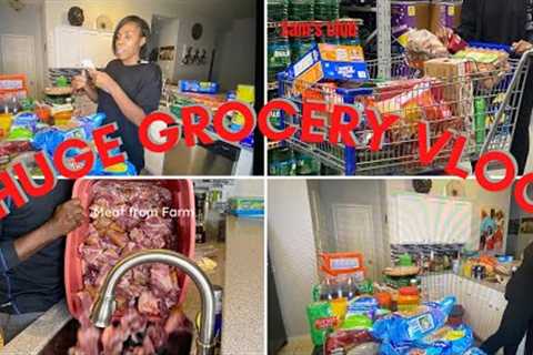 $1300 GROCERY HAUL || FAMILY OF FOUR || @samsclub huge shopping + MEAT FARM + AFRICAN STORE, HOW TO
