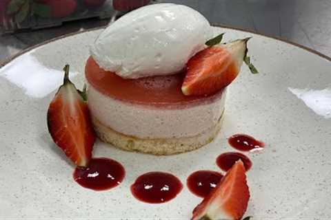 How to make Bavarois stype by stype with chef 👩‍🍳 lara #tmc #college #manchester