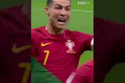 Bruno Fernandes cross flies past Cristiano Ronaldo’s head and into the net #ShortsFIFAWorldCup
