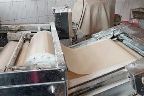 Machine bread baking in a local and traditional way / Recipe for local bread in the village #bread