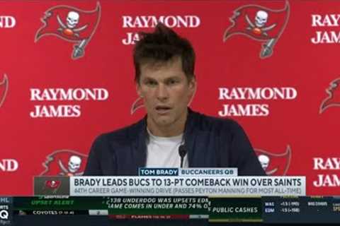 Interview Postgame | Tom Brady says the Saints are a hard team to beat but we made it