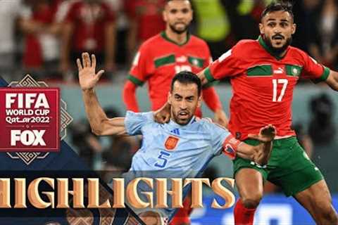 Morocco vs. Spain Highlights | 2022 FIFA World Cup | Round of 16