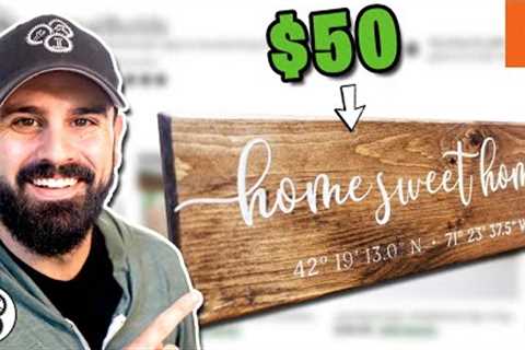 How I sell pine boards on Etsy for $50