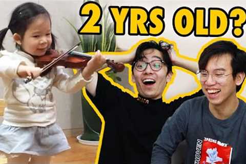 Professional Violinists React to a 2-Year-Old PRODIGY Progress Video