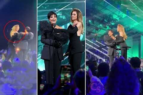 Khloe Kardashian Having Some HAIR Troubles at People's Choice Award 2022 (VIDEO)