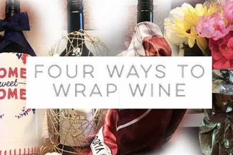 How to Gift Wrap Wine: four unique looks