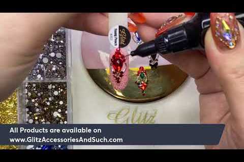 Quick Easy Simple Crystals Design - Nail Art Tutorial