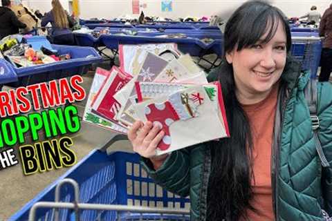 I FOUND MY CHRISTMAS PRESENTS AT A THRIFT STORE OUTLET!  [ GOODWILL OUTLET shopping ]