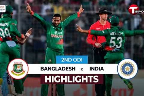 Highlights | HD | Bangladesh vs India | 2nd ODI | Cricket | T Sports