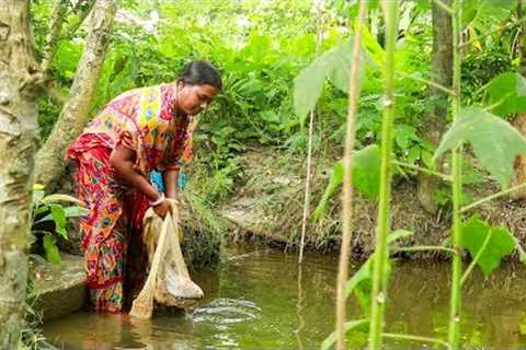 Rupchand Machher Jhol - Fish Catch n Cook - Village Style Cooking - desi food