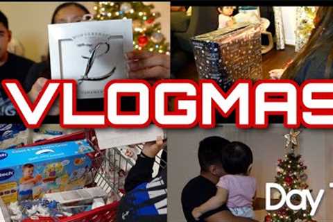VLOGMAS DAY 7 || TARGET HAUL, CHRISTMAS SHOPPING, WRAPPING PRESENTS || The Martinez Family
