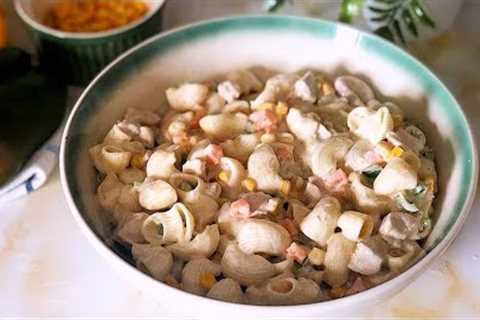 Creamy Macaroni Salad || Chicken and Macaroni salad || Bisma's kitchen