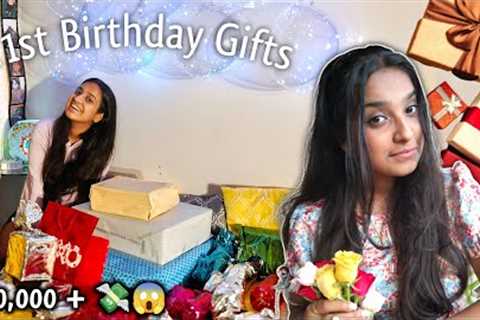 21+ GIFTS ON MY 21ST BIRTHDAY 😱 *unboxing gifts* 🎁