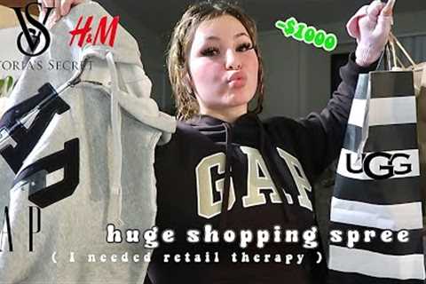 buying my dream WINTER wardrobe ($1000 shopping spree)