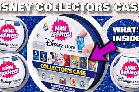 Unboxing DISNEY STORE Mini Brands Collector's Case! Opening Zuru 5 Surprise Blue Case!