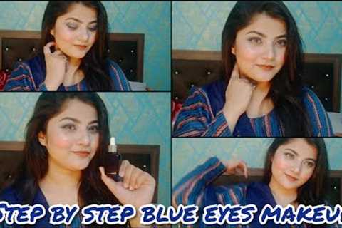 Step By Step Blue Eyes Makeup Look // For Beginners ❤️
