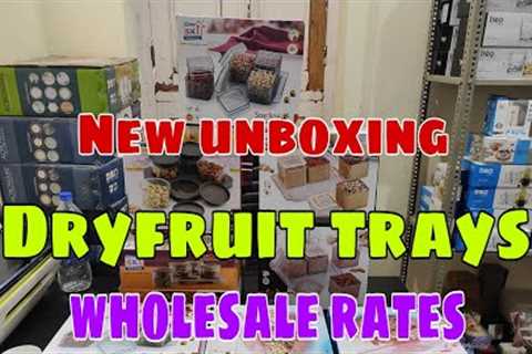 Unboxing New Variety Dryfruit Serving Trays #viral #trending @Aditya Crockery Products