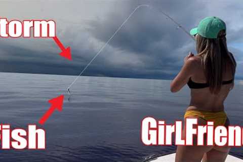 Stuck in Storm after catching a HUGE fish {Catch and Cook}