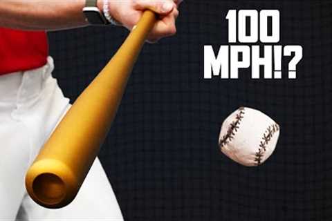 Can A Pro Baseball Player Hit A Homemade Baseball 100mph?