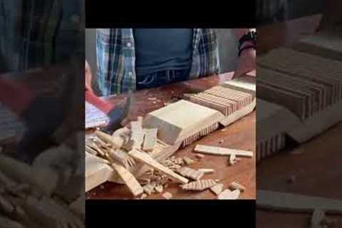 The Art of Woodworking // The Creative Skill of The Carpenter#shorts