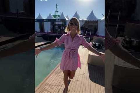 Salt water pool on a Yacht in under 2 min 🤯😎🙌🏻