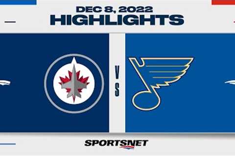 NHL Highlights | Jets vs. Blues - December 8, 2022