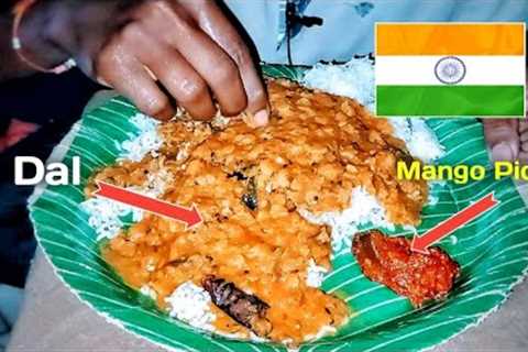 ASMR Eating Spicy Food || Soora Vihari ASMR Eating || Indian Food || Dal and Pickel