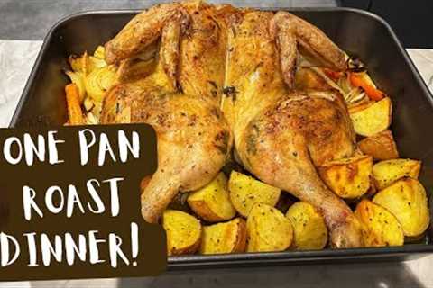 ONE PAN ROAST DINNER with chicken vegetables and gravy all made in one pan | Food with Chetna