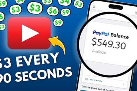 Earn $3.00 Every 90 Seconds From YouTube By Watching Videos! | Make Money Online 2023