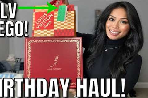 WHAT I GOT FOR MY BIRTHDAY 🥳 LUXURY GIFTS HAUL: LV, BALMAIN, RENE CAOVILLA &amp; MORE! VLOGMESS..