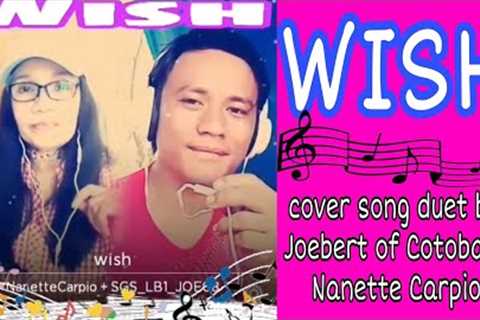 WISH (cover song duet by; Jobert of North Cotobato &amp; Nanette Carpio)