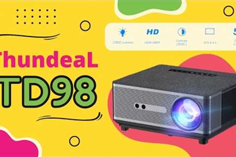 ThundeaL TD98 Projector: Full HD 1080P, 12,000 LED Lumens, DLP Technology