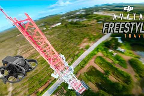 DJI AVATA FREESTYLE TRAVEL [RATES SETTING] || AVATA CAMERA FOOTAGE COLOR GRADING [2.7K] FPV THAILAND
