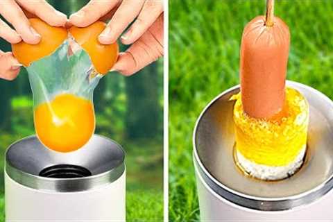 Amazing GADGETS and HACKS  for Outdoors *24-hour Camping Survival Challenge*