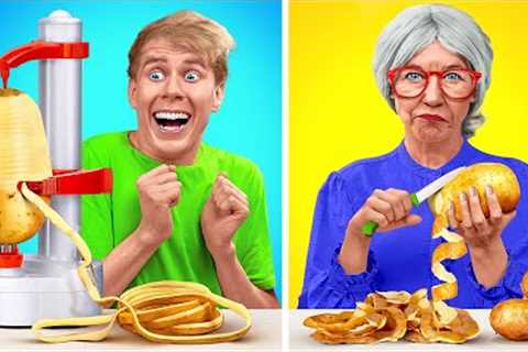 Grandma vs Kitchen Gadgets | Simple Secret Cooking Hacks and Tools on TikTok by Multi DO Challenge